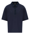 Mm Max Mara Nave Navy Blue Poloshirt