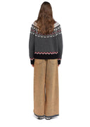Alanui Sweet Winterjas Zwart Grijs/Veelkleurig