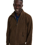 Baracuta G9 Suède dunkle Olivenbomberjacke