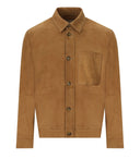 Baracuta Tobacco Suede Overshirt