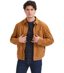 Baracuta Tobacco Suede Overshirt