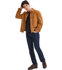 Baracuta Tobacco Suede Overshirt