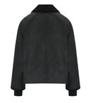 Barbour Beadnell Wax Black Cropped Jacket