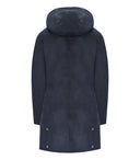 Barbour Bower Wax Navy Blue Hooded Jacket