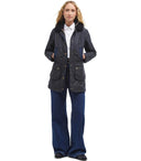 Barbour Bower Wax Navy Blue Hooded Jacket