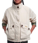 Barbour Crowdown Showerproof Beige Jacket
