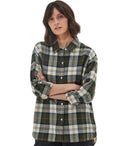 Barbour Elishaw Tartan Beige Green Shirt