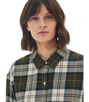 Barbour Elishaw Tartan Beige Green Shirt