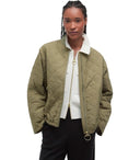 Barbour Emlyn Dusky Green Mandted Bomber veste