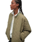Barbour Emlyn Dusky Green Mandted Bomber veste