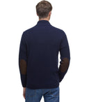 Barbour Essential Patch Blue Strickjacke