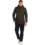 Barbour Game Wachs Olive Green Parka