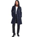 Barbour Greta Navy Blue Trench Coat