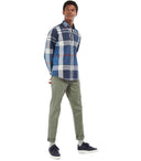 Barbour Harris Tartan Navy Blue Shirt
