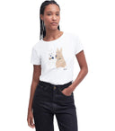 Barbour Highlands White T Shirt
