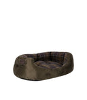 Barbour Quilted Olive Green Dog Bed