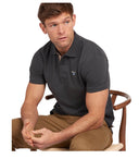 Barbour Tartan Pique Grey Polo Shirt