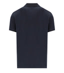 Barbour Tartan Pique Navy Blue Polo Shirt