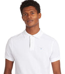 Barbour Tartan Pique White Polo