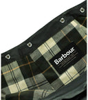 Cappuccio verde di cotone cerato di barbour