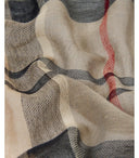 Barbour Welton Tartan Grey Beige Scarf