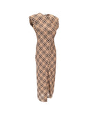 Ami Robe Longue Avec Details Bords Francs