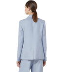 Max Mara Weekend Nalut Hellblauer einreihiger Blazer