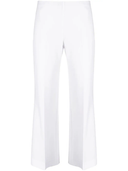 Parosh Stretch Wool Flared Cropped Trousers