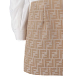 Fendi Jr Abito Ff Canvas