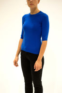 La Rose La Rose Maglia 3/4 Cashmere Bluette