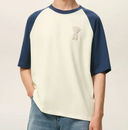 Ami Teeshirt Manches Courtes Boxy Fit Avec Patch Ami De Coeur En Crochet