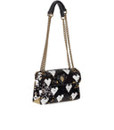 Kurt Geiger Kensington Sequin Love Black Shoulder Bag
