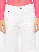 Parosh Guff Sequin Embellished Straight Jeans