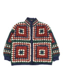 Misha & Puff - Grande veste carrée au crochet