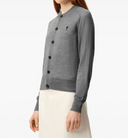 Ami Cardigan Col Rond Avec Ami De Coeur Contraste