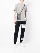 Thom Browne Umhängetasche mit Klappe aus genarbtem Leder