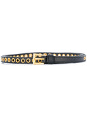 Prada Prada Skinny Eyelet Belt Black