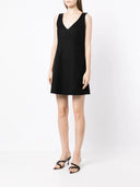 Parosh Parosh V Neck Shift Mini Dress