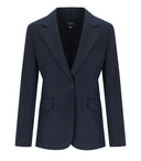 Max Mara Weekend Lamine Blue Single Blazer