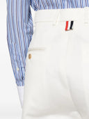 Thom Browne Relaxed Fit Pleated Trouser In Cotton Twill