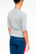 La Rose La Rose Maglia 3/4 Cashmere Grigio Chiaro