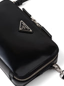 Prada Small Brique Brushed Crossbody Bag