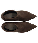Sergio Levantesi Janet Dark Brown Heeled Enkle Boot