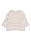 Ermanno Scervino Kids Top Crochet Cotton Croche
