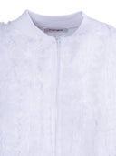 Bomber in cashmere Kangra con zip intera con frange e tasche