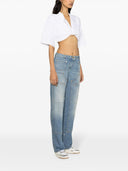 Palm Angels Knee Panel Mid Rise Straight Jeans