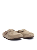 Birkenstock Kids Boston Kids Taupe, Suede Leather