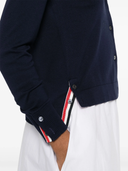 Camicia Thom Browne con bottoni in jersey e cotone con righe a 4 barre