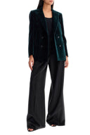 Blaze Milano Jealousy velvet double-breasted blazer