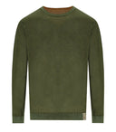 Bob Bart Military Orange Reversible Crewneck Pullover